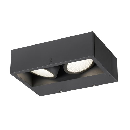 SLV ESKINA FRAME WL double, wandopbouwarmatuur antraciet 27W 2200/2400lm 3 - Slv 1006314 2 rgb - 20025512