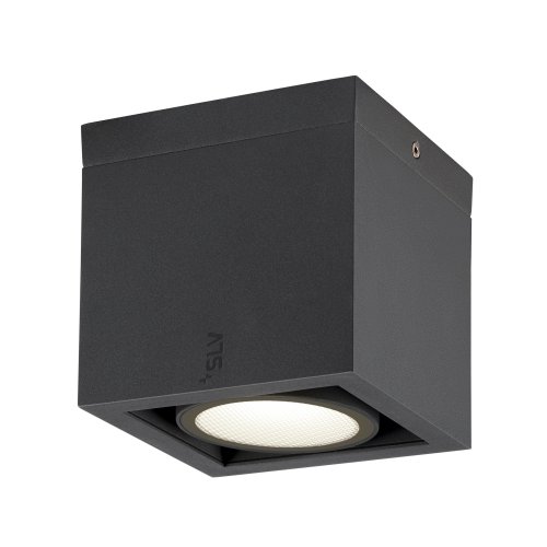 SLV ESKINA FRAME CL single, plafondopbouwarmatuur antraciet 15W 1100/1200l - Slv 1006316 2 rgb - 20025513