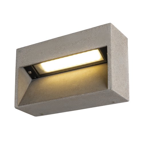 SLV CONCRETO L, WL wandopbouwarmatuur grijs 12W 570lm 3000K - Slv 1006405 2 rgb - 20025562