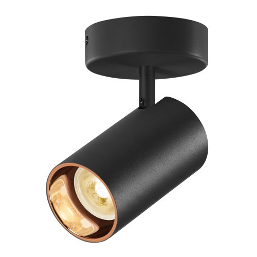SLV ASTO TUBE, plafondopbouwarmatuur, cilindrisch, GU10, 1x max. 10W, zwar - Slv 1006423 1006451 1 rgb - 20025576