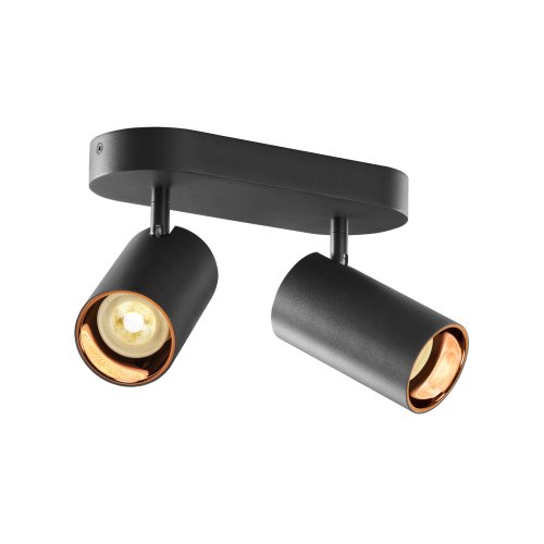 SLV ASTO TUBE, plafondopbouwarmatuur, cilindrisch, GU10, 2x max. 10W, zwar - Slv 1006425 1006451 1 rgb - 20025578