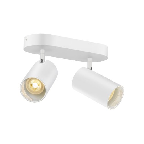 SLV ASTO TUBE, plafondopbouwarmatuur, cilindrisch, GU10, 2x max. 10W, wit - Slv 1006426 1 h rgb - 20025579