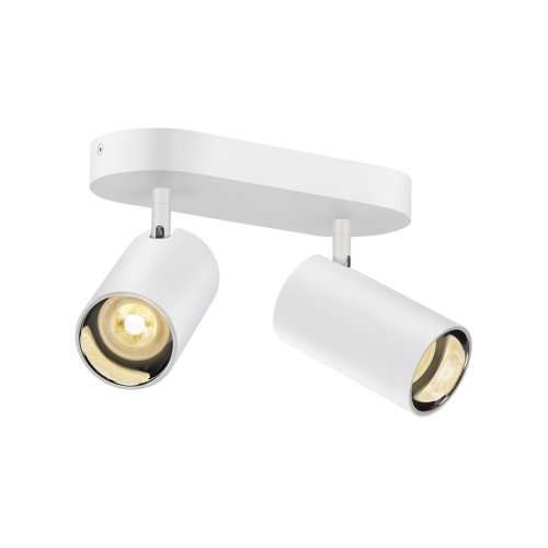 SLV ASTO TUBE, plafondopbouwarmatuur, cilindrisch, GU10, 2x max. 10W, wit - Slv 1006426 1006449 1 rgb - 20025579