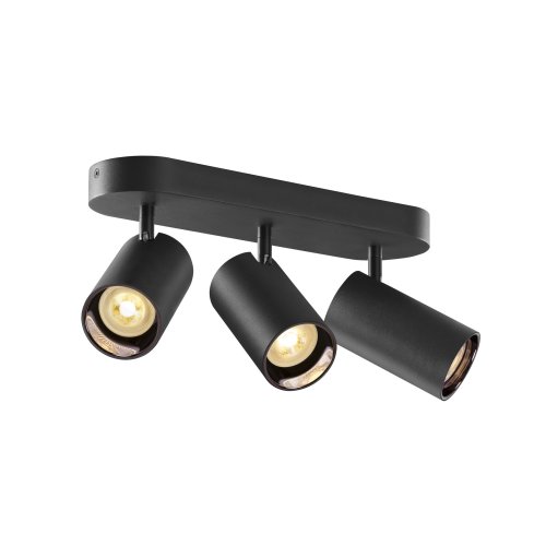 SLV ASTO TUBE, plafondopbouwarmatuur, cilindrisch, GU10, 3x max. 10W, zwar - Slv 1006427 1007190 1 rgb - 20025580