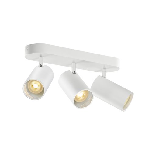 SLV ASTO TUBE, plafondopbouwarmatuur, cilindrisch, GU10, 3x max. 10W, wit - Slv 1006428 1 h rgb - 20025581