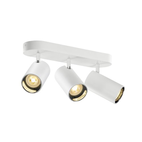 SLV ASTO TUBE, plafondopbouwarmatuur, cilindrisch, GU10, 3x max. 10W, wit - Slv 1006428 1006449 1 rgb - 20025581
