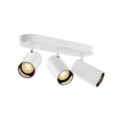 SLV ASTO TUBE, plafondopbouwarmatuur, cilindrisch, GU10, 3x max. 10W, wit - Slv 1006428 1007190 1 rgb - 20025581