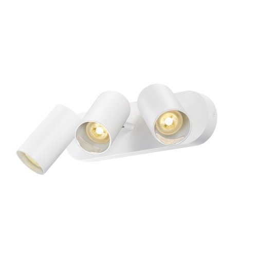 SLV ASTO TUBE, plafondopbouwarmatuur, cilindrisch, GU10, 3x max. 10W, wit - Slv 1006428 2 rgb - 20025581