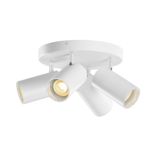 SLV ASTO TUBE, plafondopbouwarmatuur, cilindrisch, GU10, 4x max. 10W, wit - Slv 1006430 1 h rgb - 20025583