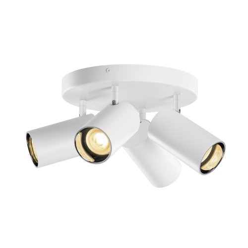 SLV ASTO TUBE, plafondopbouwarmatuur, cilindrisch, GU10, 4x max. 10W, wit - Slv 1006430 1006449 1 rgb - 20025583