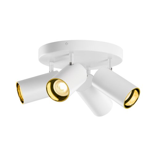 SLV ASTO TUBE, plafondopbouwarmatuur, cilindrisch, GU10, 4x max. 10W, wit - Slv 1006430 1006450 1 rgb - 20025583