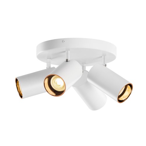 SLV ASTO TUBE, plafondopbouwarmatuur, cilindrisch, GU10, 4x max. 10W, wit - Slv 1006430 1006451 1 rgb - 20025583