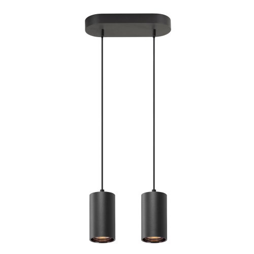 SLV ASTO TUBE, pendelarmatuur, GU10, pendellengte, 250 cm, 2x max. 10W, zw - Slv 1006433 1007190 1 rgb - 20025586