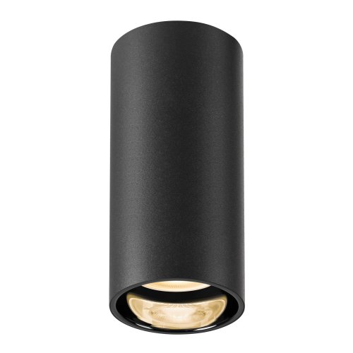 SLV ASTO TUBE, plafondopbouwarmatuur, cilindrisch, GU10, 1x max. 10W, zwar - Slv 1006439 2 rgb - 20025592