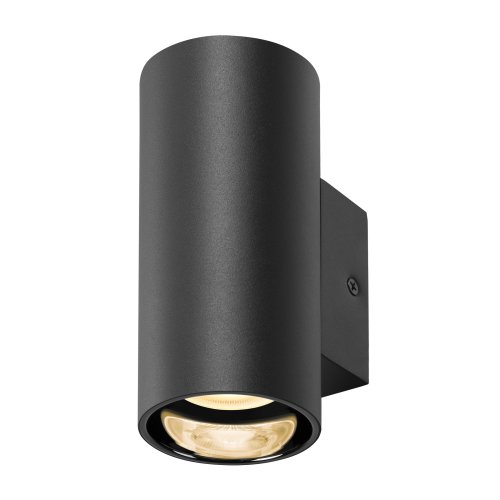 SLV ASTO TUBE, wandopbouwarmatuur, cilindrisch, GU10, 1x max. 10W, zwart - Slv 1006441 2 rgb - 20025594