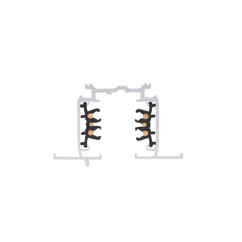 SLV S-TRACK 3-fasen-inbouwrail, hoogvoltagerail, DALI, PHASE, 2m, zwart - Slv 1006513 4 rgb - 20025615