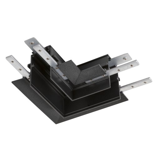 SLV L-verbinder mechanisch, 48V TRACK, voor inbouwrail diep, rechts, zwart - Slv 1006589 1 h rgb - 20025691