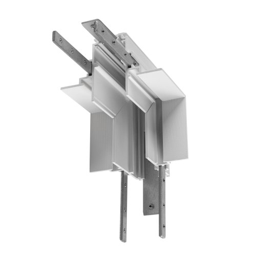 SLV L-verbinder mechanisch, 48V TRACK, voor inbouwrail diep, stereo, wit - Slv 1006592 1 h rgb - 20025694