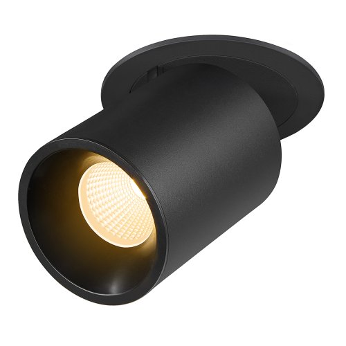 SLV NUMINOS PROJECTOR L, plafondinbouwarmatuur, 3000K 40&deg;, cilindrisch, zw - Slv 1007050 1 h rgb - 20026098