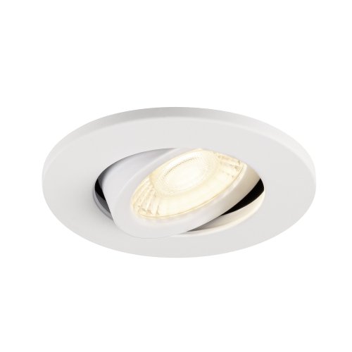 SLV afdekkap rond inbouwarmatuur kantelbaar wit 1007092 - Slv 1007092 3 rgb - 11003149