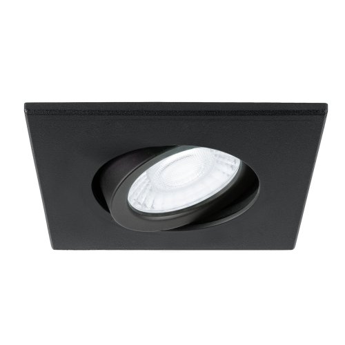 SLV afdekkap vierkant inbouwarmatuur kantelbaar zwart - Slv 1007184 4 rgb - 11007141