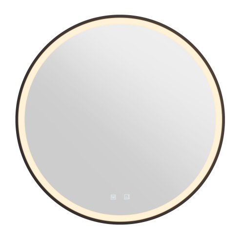 SLV TRUKKO 80 Spiegel &Oslash; 80 cm, chroom, zwarte rand - Slv 1007202 4 rgb - 20026143