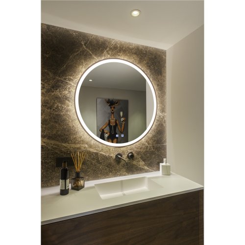 SLV TRUKKO 80 Spiegel &Oslash; 80 cm, chroom, zwarte rand - Slv 1007202 a1 h rgb - 20026143