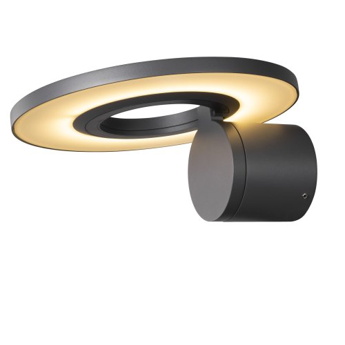 SLV I-RING, wandopbouwarmatuur, 9,2 W, 3000K, antraciet - Slv 1007236 1 h rgb - 20026159