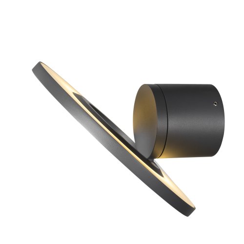 SLV I-RING, wandopbouwarmatuur, 9,2 W, 3000K, antraciet - Slv 1007236 4 rgb - 20026159