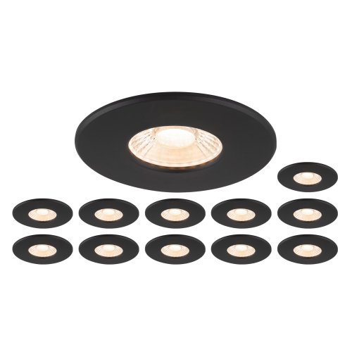 SLV Set bestaande uit 12 x 1007095 UNIVERSAL DOWNLIGHT PHASE IP65 38&deg; en 1 - Slv 1007271 1 h rgb - 20026179