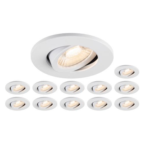 SLV Set bestaande uit 12x 1007090 UNIVERSAL DOWNLIGHT MOVE PHASE IP20 38&deg;  - Slv 1007274 1 h rgb - 20026182