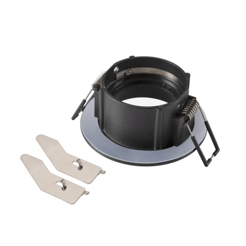 SLV NEW TRIA&reg; 68, plafondinbouwring, D: 8.2 H: 3.4 cm, IP 65, schwarzzwart - Slv 1007345 2 rgb - 20026247