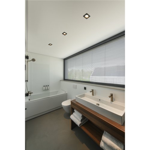 SLV NEW TRIA&reg; 68, plafondinbouwring, L: 8.2 B: 8.2 H: 3.4 cm, IP 65, zwart - Slv 1007347 1007422 a1 rgb - 20026249