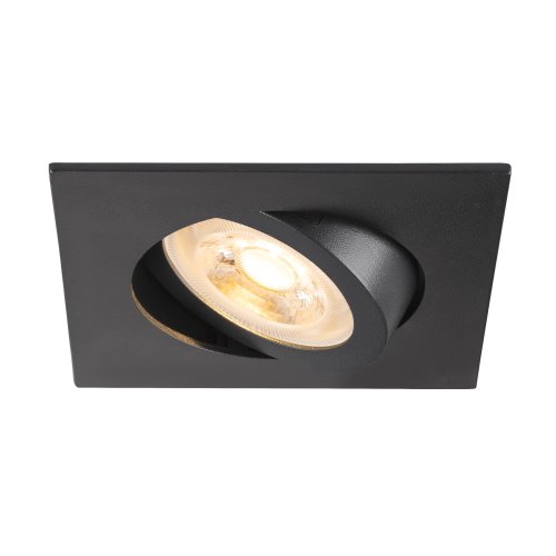 SLV NEW TRIA&reg; 68, plafondinbouwlamp, vierkant, max. 10W GU10, zwart - Slv 1007372 1 h rgb - 20026273