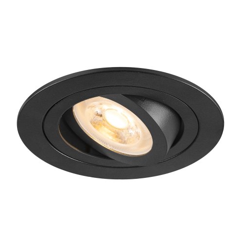 SLV NEW TRIA&reg; 75, plafondinbouwlamp, rond, max. 10W GU10, zwart - Slv 1007375 1 h rgb - 20026276