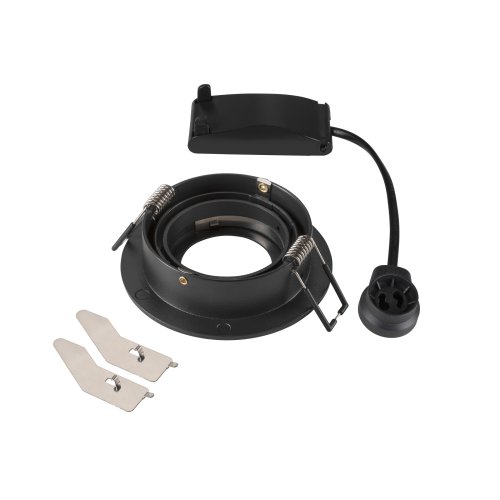 SLV NEW TRIA&reg; 75, plafondinbouwlamp, rond, max. 10W GU10, zwart - Slv 1007375 2 rgb - 20026276