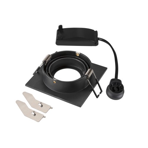 SLV NEW TRIA&reg; 75, plafondinbouwlamp, vierkant, max. 10W GU10, zwart - Slv 1007378 2 rgb - 20026279