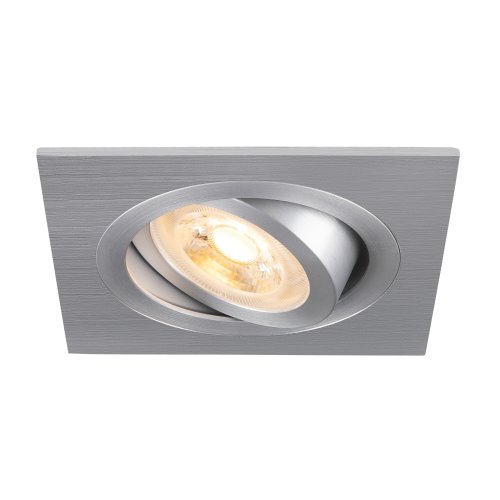 SLV NEW TRIA&reg; 75, plafondinbouwlamp, vierkant, max. 10W GU10, aluminium - Slv 1007379 1 h rgb - 20026280