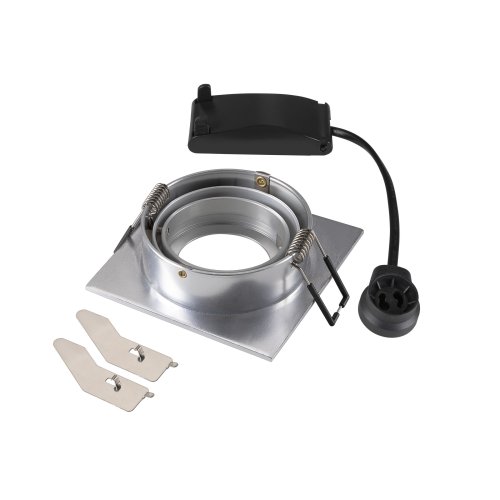 SLV NEW TRIA&reg; 75, plafondinbouwlamp, vierkant, max. 10W GU10, aluminium - Slv 1007379 2 rgb - 20026280