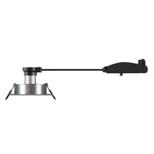 SLV NEW TRIA&reg; 75, plafondinbouwlamp, vierkant, max. 10W GU10, aluminium - Slv 1007379 3 rgb - 20026280