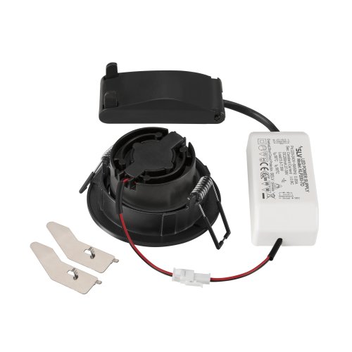 SLV NEW TRIA&reg; 68, plafondinbouwlamp, 3000K, 38&deg;, IP20, rond, zwart - Slv 1007390 2 rgb - 20026291