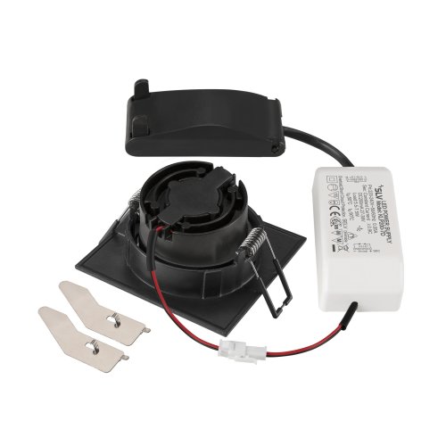 SLV NEW TRIA&reg; 68, plafondinbouwlamp, 3000K, 38&deg;, IP20, vierkant, zwart - Slv 1007398 2 rgb - 20026299