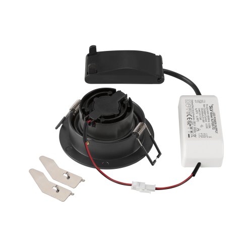 SLV NEW TRIA&reg; 75, plafondinbouwlamp, 3000K, 38&deg;, IP20, rond, zwart - Slv 1007404 2 rgb - 20026305