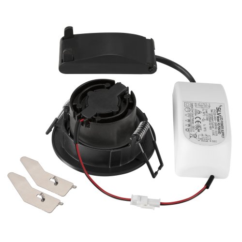 SLV NEW TRIA&reg; 68, plafondinbouwlamp, 1800-3000K, 60&deg;, IP20, rond, zwart - Slv 1007426 2 rgb - 20026319