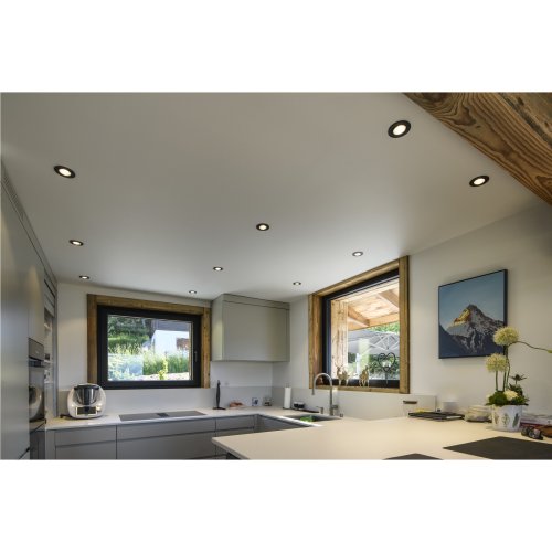 SLV NEW TRIA&reg; 68, plafondinbouwlamp, 1800-3000K, 60&deg;, IP20, rond, zwart - Slv 1007426 a1 h rgb - 20026319