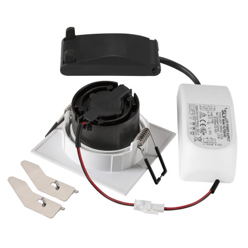 SLV NEW TRIA&reg; 68, plafondinbouwlamp, 1800-3000K, 60&deg;, IP20, vierkant, wit - Slv 1007429 2 rgb - 20026322