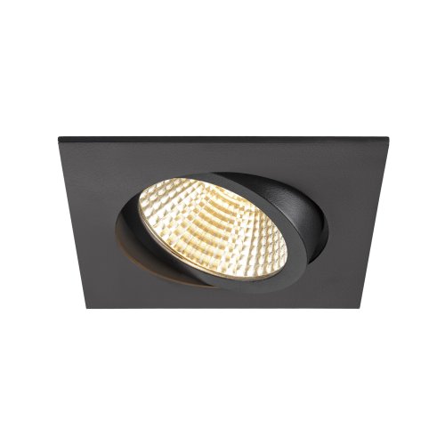 SLV NEW TRIA&reg; 95, plafondinbouwring, L: 11 B: 11 H: 2.6 cm, IP20, zwart - Slv 1007446 3 rgb - 20026339