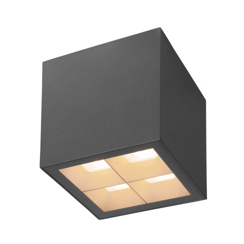 SLV S-CUBE, plafondopbouwarmatuur, 2700/3000K, 15 W, PHASE, 80&deg;, antraciet - Slv 1007461 3 rgb - 20026352