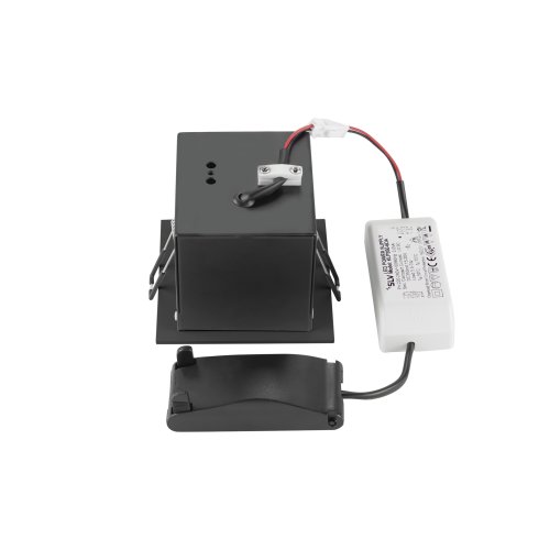 SLV KADUX, plafondinbouwarmatuur, single, 3000K, 38&deg;, IP 20, vierkant, zwa - Slv 1007551 2 rgb - 20026436