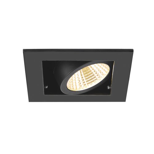 SLV KADUX, plafondinbouwarmatuur, single, 3000K, 38&deg;, IP 20, vierkant, zwa - Slv 1007551 3 rgb - 20026436